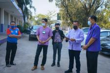 ผู้บริหารเทศบาลนครแม่สอดลงพื้นที่ตรวจเยี่ยมสถานศึกษา ในการเตรียมพร้อมในการเปิดเรียน