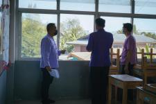 ผู้บริหารเทศบาลนครแม่สอดลงพื้นที่ตรวจเยี่ยมสถานศึกษา ในการเตรียมพร้อมในการเปิดเรียน