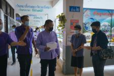 ผู้บริหารเทศบาลนครแม่สอดลงพื้นที่ตรวจเยี่ยมสถานศึกษา ในการเตรียมพร้อมในการเปิดเรียน