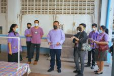 ผู้บริหารเทศบาลนครแม่สอดลงพื้นที่ตรวจเยี่ยมสถานศึกษา ในการเตรียมพร้อมในการเปิดเรียน