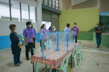 ผู้บริหารเทศบาลนครแม่สอดลงพื้นที่ตรวจเยี่ยมสถานศึกษา ในการเตรียมพร้อมในการเปิดเรียน