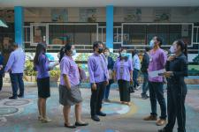 ผู้บริหารเทศบาลนครแม่สอดลงพื้นที่ตรวจเยี่ยมสถานศึกษา ในการเตรียมพร้อมในการเปิดเรียน