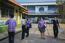 ผู้บริหารเทศบาลนครแม่สอดลงพื้นที่ตรวจเยี่ยมสถานศึกษา ในการเตรียมพร้อมในการเปิดเรียน