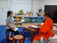 พระมหาอำพลฯ นิสิตปริญญาโท หลักสูตรรัฐประศาสนศาสตรมหาบัณฑิต หลักสูตรบัณฑิตศึกษา มหาวิทยาลัยมหาจุฬาลงกรณราชวิทยาลัย วิทยาเขตนครสวรรค์ ได้สัมภาษณ์คณะกองสวัสดิการสังคม เพื่อนำข้อมูลเชิงลึกประกอบการวิจัย
