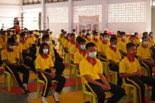 พิธีเปิดโครงการรณรงค์ป้องกันยาเสพติดในสถานศึกษา โรงเรียนกีฬาเทศบาลนครแม่สอด