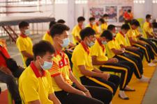 พิธีเปิดโครงการรณรงค์ป้องกันยาเสพติดในสถานศึกษา โรงเรียนกีฬาเทศบาลนครแม่สอด