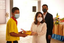 พิธีเปิดโครงการรณรงค์ป้องกันยาเสพติดในสถานศึกษา โรงเรียนกีฬาเทศบาลนครแม่สอด