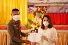 พิธีเปิดโครงการรณรงค์ป้องกันยาเสพติดในสถานศึกษา โรงเรียนกีฬาเทศบาลนครแม่สอด