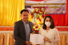 พิธีเปิดโครงการรณรงค์ป้องกันยาเสพติดในสถานศึกษา โรงเรียนกีฬาเทศบาลนครแม่สอด