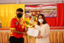 พิธีเปิดโครงการรณรงค์ป้องกันยาเสพติดในสถานศึกษา โรงเรียนกีฬาเทศบาลนครแม่สอด