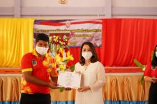 พิธีเปิดโครงการรณรงค์ป้องกันยาเสพติดในสถานศึกษา โรงเรียนกีฬาเทศบาลนครแม่สอด