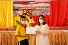 พิธีเปิดโครงการรณรงค์ป้องกันยาเสพติดในสถานศึกษา โรงเรียนกีฬาเทศบาลนครแม่สอด