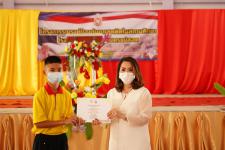 พิธีเปิดโครงการรณรงค์ป้องกันยาเสพติดในสถานศึกษา โรงเรียนกีฬาเทศบาลนครแม่สอด