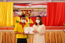 พิธีเปิดโครงการรณรงค์ป้องกันยาเสพติดในสถานศึกษา โรงเรียนกีฬาเทศบาลนครแม่สอด