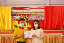 พิธีเปิดโครงการรณรงค์ป้องกันยาเสพติดในสถานศึกษา โรงเรียนกีฬาเทศบาลนครแม่สอด