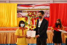 พิธีเปิดโครงการรณรงค์ป้องกันยาเสพติดในสถานศึกษา โรงเรียนกีฬาเทศบาลนครแม่สอด