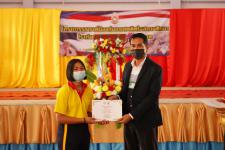 พิธีเปิดโครงการรณรงค์ป้องกันยาเสพติดในสถานศึกษา โรงเรียนกีฬาเทศบาลนครแม่สอด