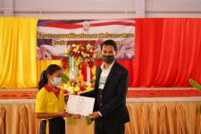 พิธีเปิดโครงการรณรงค์ป้องกันยาเสพติดในสถานศึกษา โรงเรียนกีฬาเทศบาลนครแม่สอด