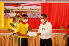 พิธีเปิดโครงการรณรงค์ป้องกันยาเสพติดในสถานศึกษา โรงเรียนกีฬาเทศบาลนครแม่สอด