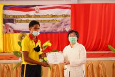 พิธีเปิดโครงการรณรงค์ป้องกันยาเสพติดในสถานศึกษา โรงเรียนกีฬาเทศบาลนครแม่สอด