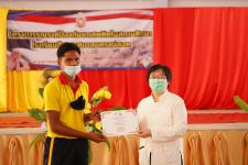 พิธีเปิดโครงการรณรงค์ป้องกันยาเสพติดในสถานศึกษา โรงเรียนกีฬาเทศบาลนครแม่สอด