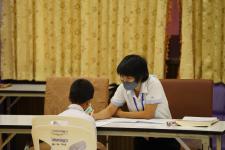 คณะกรรมการตรวจเยี่ยมสนามสอบ การประเมินความสามารถมารถด้านการอ่านของผู็เรียน (RT) ชั้นประถมศึกษาปีที่ 1 ปีการศึกาา 2563 ได้ลงพื้นที่ตรวจเี่ยมสนามสอบ