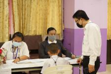 คณะกรรมการตรวจเยี่ยมสนามสอบ การประเมินความสามารถมารถด้านการอ่านของผู็เรียน (RT) ชั้นประถมศึกษาปีที่ 1 ปีการศึกาา 2563 ได้ลงพื้นที่ตรวจเี่ยมสนามสอบ