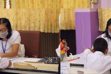 คณะกรรมการตรวจเยี่ยมสนามสอบ การประเมินความสามารถมารถด้านการอ่านของผู็เรียน (RT) ชั้นประถมศึกษาปีที่ 1 ปีการศึกาา 2563 ได้ลงพื้นที่ตรวจเี่ยมสนามสอบ