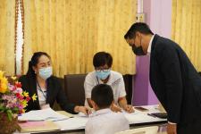 คณะกรรมการตรวจเยี่ยมสนามสอบ การประเมินความสามารถมารถด้านการอ่านของผู็เรียน (RT) ชั้นประถมศึกษาปีที่ 1 ปีการศึกาา 2563 ได้ลงพื้นที่ตรวจเี่ยมสนามสอบ