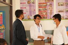 คณะกรรมการตรวจเยี่ยมสนามสอบ การประเมินความสามารถมารถด้านการอ่านของผู็เรียน (RT) ชั้นประถมศึกษาปีที่ 1 ปีการศึกาา 2563 ได้ลงพื้นที่ตรวจเี่ยมสนามสอบ