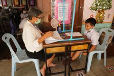 คณะกรรมการตรวจเยี่ยมสนามสอบ การประเมินความสามารถมารถด้านการอ่านของผู็เรียน (RT) ชั้นประถมศึกษาปีที่ 1 ปีการศึกาา 2563 ได้ลงพื้นที่ตรวจเี่ยมสนามสอบ