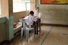 คณะกรรมการตรวจเยี่ยมสนามสอบ การประเมินความสามารถมารถด้านการอ่านของผู็เรียน (RT) ชั้นประถมศึกษาปีที่ 1 ปีการศึกาา 2563 ได้ลงพื้นที่ตรวจเี่ยมสนามสอบ