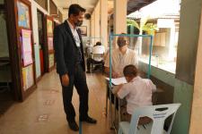 คณะกรรมการตรวจเยี่ยมสนามสอบ การประเมินความสามารถมารถด้านการอ่านของผู็เรียน (RT) ชั้นประถมศึกษาปีที่ 1 ปีการศึกาา 2563 ได้ลงพื้นที่ตรวจเี่ยมสนามสอบ