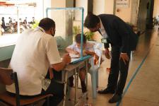 คณะกรรมการตรวจเยี่ยมสนามสอบ การประเมินความสามารถมารถด้านการอ่านของผู็เรียน (RT) ชั้นประถมศึกษาปีที่ 1 ปีการศึกาา 2563 ได้ลงพื้นที่ตรวจเี่ยมสนามสอบ