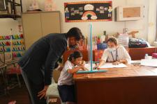 คณะกรรมการตรวจเยี่ยมสนามสอบ การประเมินความสามารถมารถด้านการอ่านของผู็เรียน (RT) ชั้นประถมศึกษาปีที่ 1 ปีการศึกาา 2563 ได้ลงพื้นที่ตรวจเี่ยมสนามสอบ