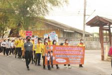 กองการศึกษาร่วมเดินรณรงค์ให้ประชาชนไปใช้สิทธิเลือกตั้ง