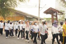 กองการศึกษาร่วมเดินรณรงค์ให้ประชาชนไปใช้สิทธิเลือกตั้ง