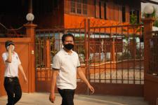 กองการศึกษาร่วมเดินรณรงค์ให้ประชาชนไปใช้สิทธิเลือกตั้ง