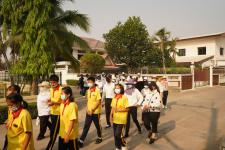 กองการศึกษาร่วมเดินรณรงค์ให้ประชาชนไปใช้สิทธิเลือกตั้ง