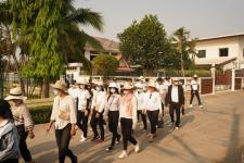 กองการศึกษาร่วมเดินรณรงค์ให้ประชาชนไปใช้สิทธิเลือกตั้ง