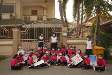 กองการศึกษาร่วมเดินรณรงค์ให้ประชาชนไปใช้สิทธิเลือกตั้ง