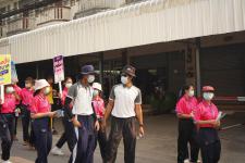 กองการศึกษาร่วมเดินรณรงค์ให้ประชาชนไปใช้สิทธิเลือกตั้ง