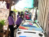 ลงพื้นที่เยี่ยมบ้านคนพิการชุมชนสองแคว2และผู้สูงอายุชุมชนมณีฯเพื่อติดตามการให้ความช่วยเหลือและเป็นกำลังใจแก่ครอบครัว