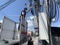กองวิชาการและแผนงาน ลงพื้นที่ตรวจสอบและปรับมุมกล้องโทรทัศน์วงจรปิด (CCTV)