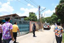 คณะกรรมการตรวจรับโครงการปรับปรุงระบบเคเบิ้ลทีวีเพื่อการศึกษาเทศบาลนครแม่สอด เข้าตรวจรับโครงการปรับปรุงระบบเคเบิ้ลทีวีเพื่อการศึกษาชุมชนปู่แดง ชุมชนบ้านเหนือสามัคคี และชุมชนดอนไชย