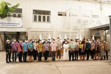 เทศบาลนครแม่สอดจัดพิธีอัญเชิญพระพุทธโคดมบุญบารมี เพื่อไปประดิษฐานยังโรงเรียนในสังกัดเทศบาลนครแม่สอด