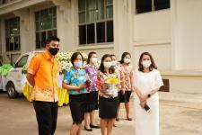 เทศบาลนครแม่สอดจัดพิธีอัญเชิญพระพุทธโคดมบุญบารมี เพื่อไปประดิษฐานยังโรงเรียนในสังกัดเทศบาลนครแม่สอด