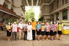 เทศบาลนครแม่สอดจัดพิธีอัญเชิญพระพุทธโคดมบุญบารมี เพื่อไปประดิษฐานยังโรงเรียนในสังกัดเทศบาลนครแม่สอด