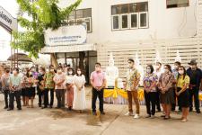 เทศบาลนครแม่สอดจัดพิธีอัญเชิญพระพุทธโคดมบุญบารมี เพื่อไปประดิษฐานยังโรงเรียนในสังกัดเทศบาลนครแม่สอด