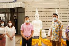 เทศบาลนครแม่สอดจัดพิธีอัญเชิญพระพุทธโคดมบุญบารมี เพื่อไปประดิษฐานยังโรงเรียนในสังกัดเทศบาลนครแม่สอด